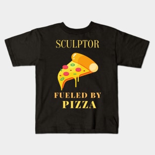 Pizza fueled sculptor Kids T-Shirt